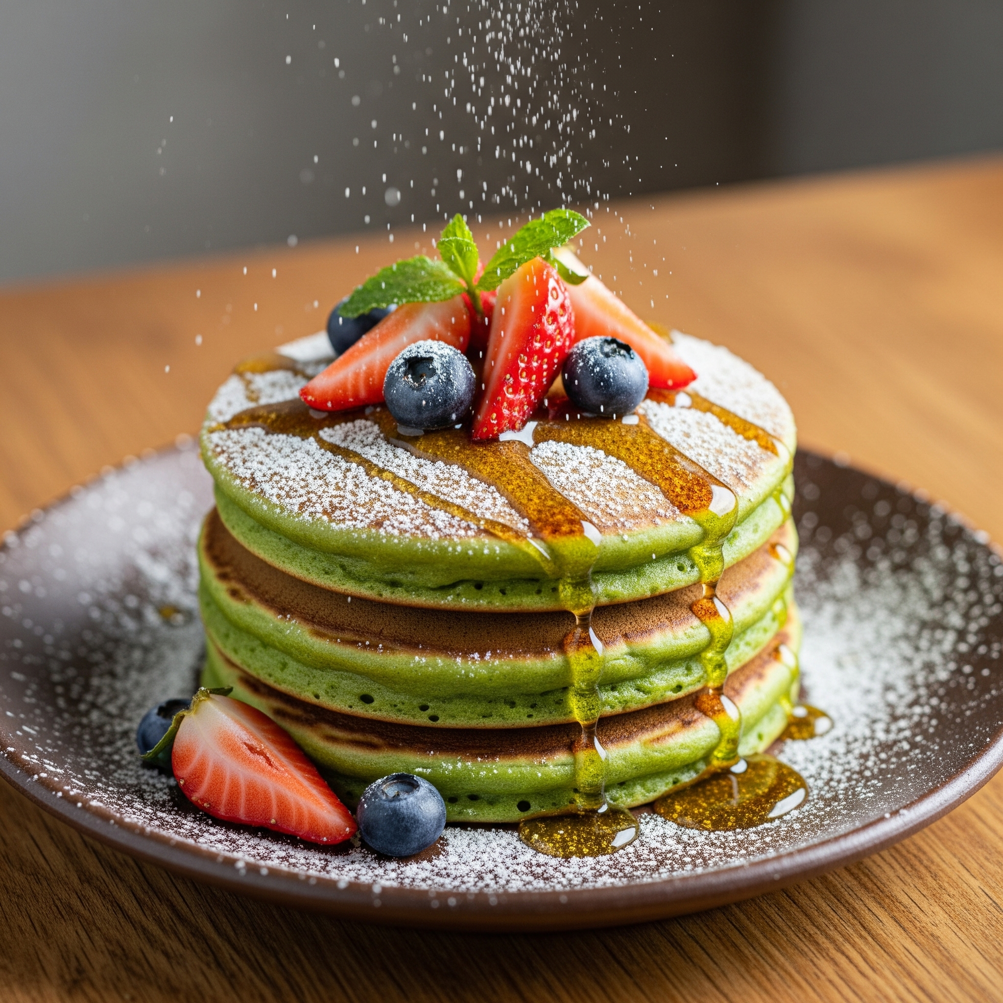 Fluffy Matcha Flavor Pancake Mix - Image 3