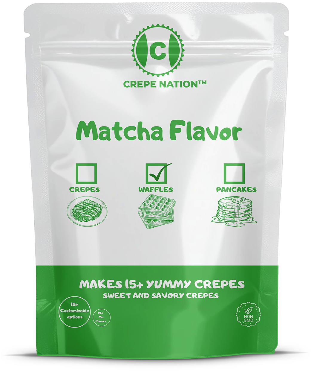 Fluffy Matcha Waffle Mix - Classic Breakfast Treat