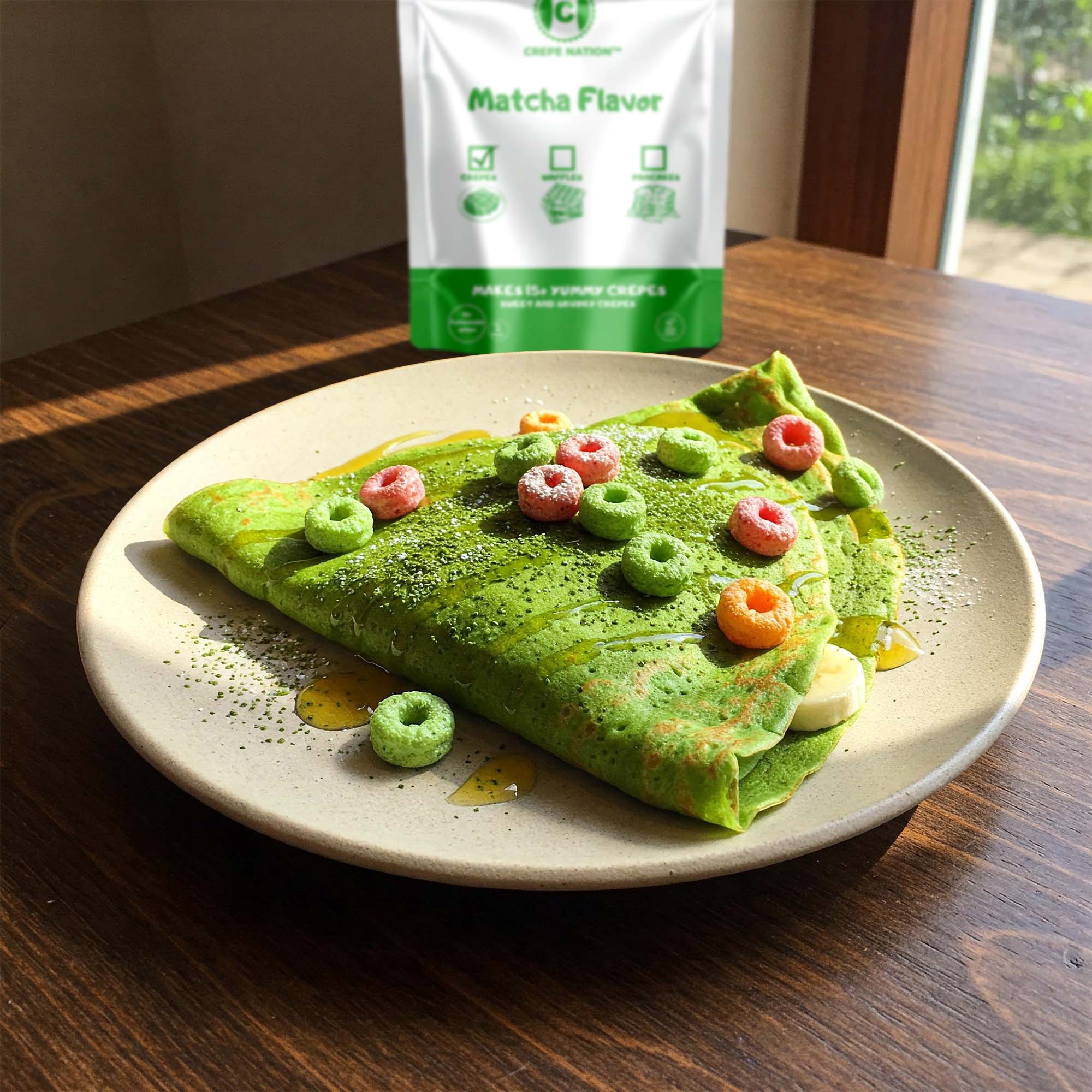 Organic Matcha Flavored Crepe Mix - Image 3