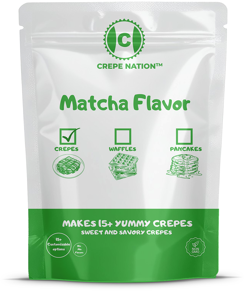 Organic Matcha Flavored Crepe Mix