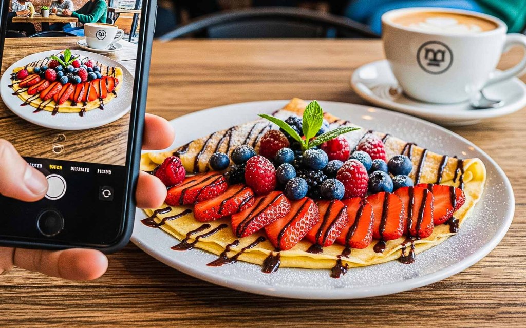 A picture of a crepe offerings