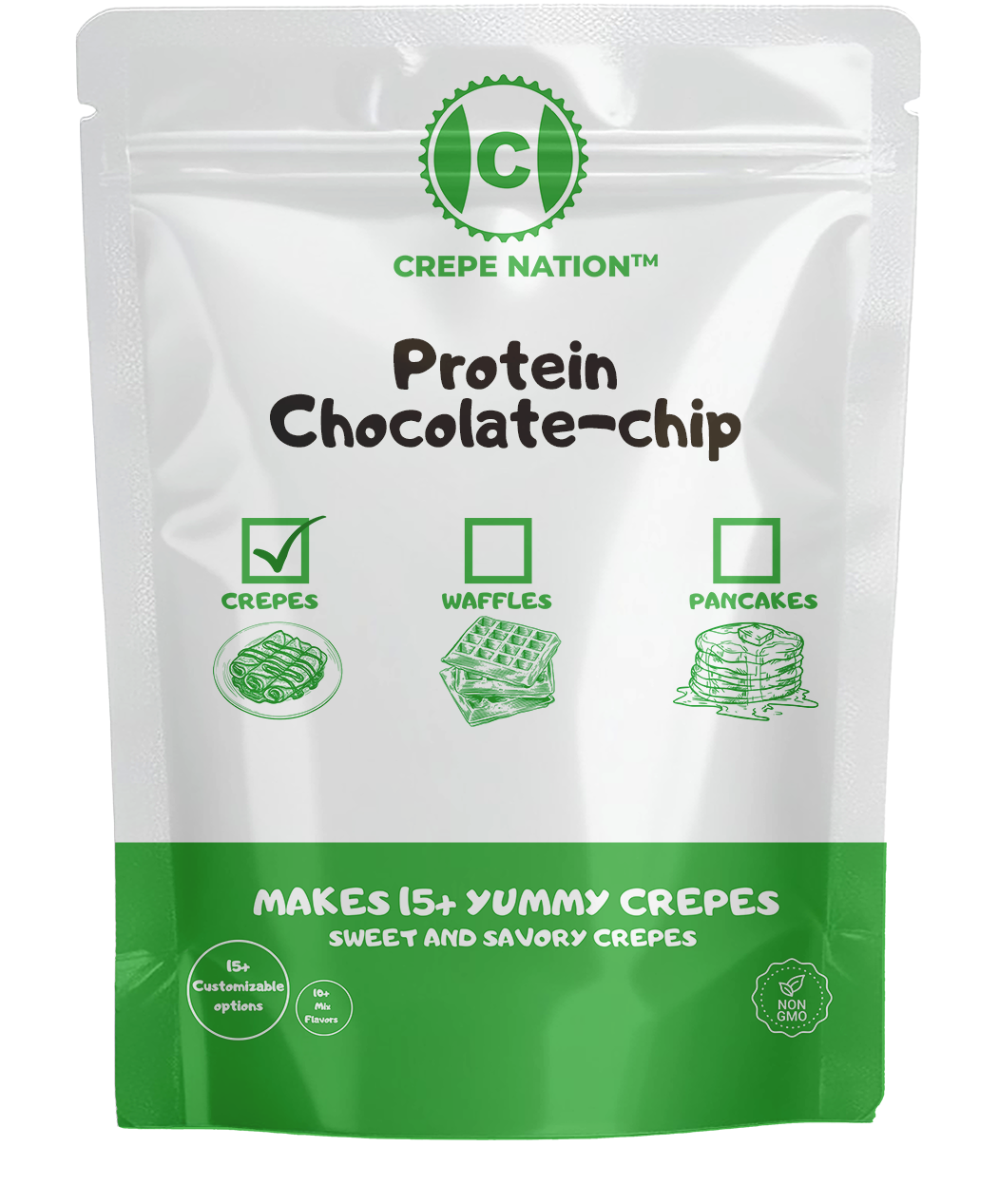 Power-Blend Protein Chocolate Chip Crepe Mix