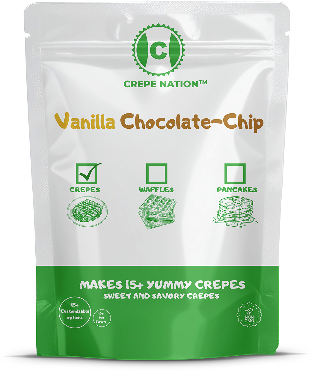 Classic Vanilla Chocolate-Chip Crepe Mix
